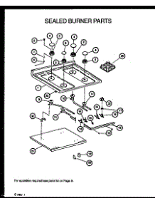 05 - Sealed Burner Parts parts for Amana Range RSK3700UWW / P1141247NWW from AppliancePartsPros.com