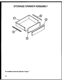 06 - Storage Drawer Assy parts for Amana Range RSK3700UWW / P1141247NWW from AppliancePartsPros.com