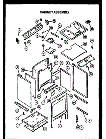 02 - Cabinet Assy parts for Amana Range RSS343 from AppliancePartsPros.com