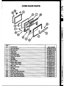 05 - Oven Door Parts parts for Amana Range RSS343 from AppliancePartsPros.com
