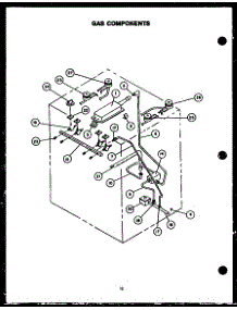 05 - Gas Components parts for Amana Range RSS352-OF / RSS3520OF from AppliancePartsPros.com