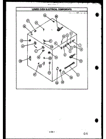04 - Lower Oven Electrical Components parts for Amana Range RSS354 from AppliancePartsPros.com