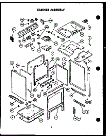 03 - Cabinet Assy parts for Amana Range RSS354-OF / RSS3540OF from AppliancePartsPros.com