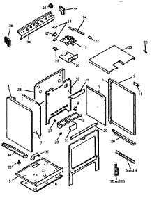 02 - Cabinet Assy parts for Amana Range RSS358UL,W / P1130875NLW from AppliancePartsPros.com