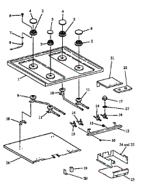 07 - Sealed Burner Parts parts for Amana Range RSS358UL,W / P1130974NL from AppliancePartsPros.com