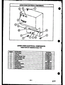 08 - Upper Oven Electrical Components parts for Amana Range RSS359 from AppliancePartsPros.com