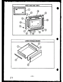 06 - Lower Storage Drawer parts for Amana Range RSS369 from AppliancePartsPros.com