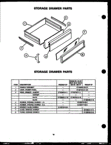 08 - Storage Drawer Parts parts for Amana Range RSS369-OF / RSS3690OF from AppliancePartsPros.com