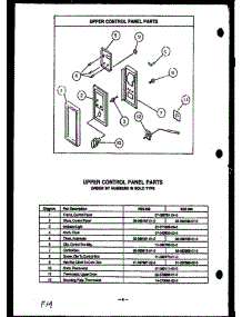 07 - Upper Control Panel Parts parts for Amana Range RSS398 from AppliancePartsPros.com