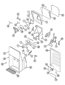 07 - Ice & Water Dispenser parts for Maytag Refrigerator RST2200EAM from AppliancePartsPros.com