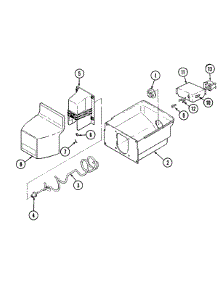 08 - Ice Bin parts for Maytag Refrigerator RST2200EAM from AppliancePartsPros.com