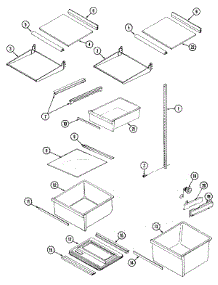 10 - Shelves & Accessories parts for Maytag Refrigerator RST2200EAM from AppliancePartsPros.com