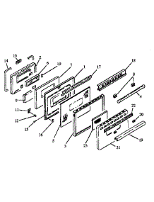 05 - Oven Door parts for Amana Range RST307F043 from AppliancePartsPros.com