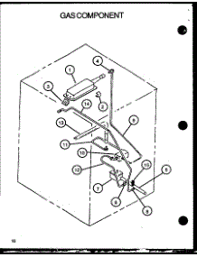 03 - Gas Component parts for Amana Range RST308UK / P1130723N K from AppliancePartsPros.com