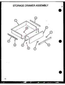 07 - Storage Drawer Assy parts for Amana Range RST308UWW / P1130723NWW from AppliancePartsPros.com
