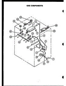 03 - Gas Components parts for Amana Range RST369 from AppliancePartsPros.com