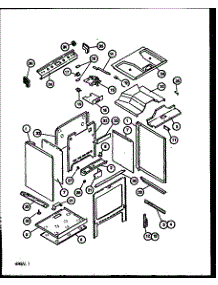 08 - Outer Cavity / Latch parts for Caloric Range RST378UL / P1141203N L from AppliancePartsPros.com