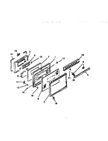 05 - Oven Door parts for Amana Range RST388U / P1141229NWW from AppliancePartsPros.com