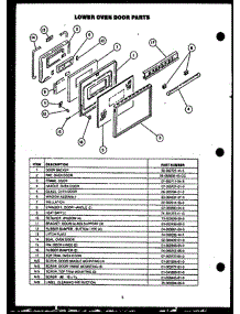 04 - Lower Oven Door Parts parts for Amana Range RST399UL from AppliancePartsPros.com