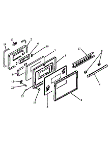 04 - Lower Oven Door Parts parts for Amana Range RST399UL / P1132622N L from AppliancePartsPros.com