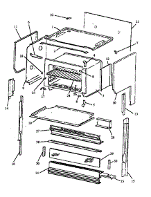 09 - Upper Oven parts for Amana Range RST399UL / P1132635N L from AppliancePartsPros.com