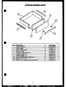 08 - Storage Drawer Parts parts for Amana Range RST399UW from AppliancePartsPros.com