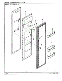 02 - Freezer Inner Door parts for Maytag Refrigerator RSW2200AAL / CM31A from AppliancePartsPros.com