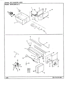 08 - Ice Maker & Bin parts for Maytag Refrigerator RSW2200AAL / CM31A from AppliancePartsPros.com