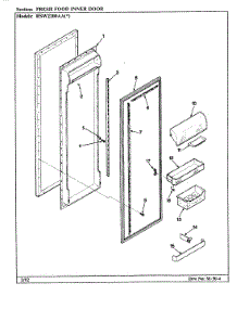 05 - Fresh Food Inner Door parts for Maytag Refrigerator RSW2200AAW / CM31A from AppliancePartsPros.com
