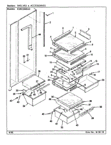 09 - Shelves & Accessories parts for Maytag Refrigerator RSW2200BAE / CM36A from AppliancePartsPros.com
