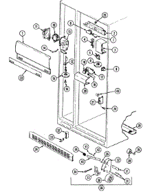 03 - Fresh Food Compartment parts for Maytag Refrigerator RSW2200CAE / DM36B from AppliancePartsPros.com