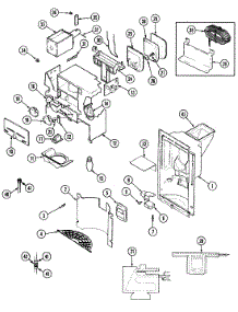 07 - Ice & Water Dispenser parts for Maytag Refrigerator RSW2200CAL / DM37B from AppliancePartsPros.com