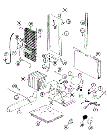 11 - Unit Compartment & System parts for Maytag Refrigerator RSW2200CAL / DM37B from AppliancePartsPros.com