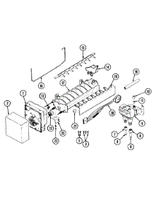 07 - Ice Maker parts for Maytag Refrigerator RSW2200CAW / DM31A from AppliancePartsPros.com