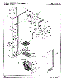 02 - Freezer Compartment parts for Maytag Refrigerator RSW22A / 9M21A from AppliancePartsPros.com