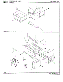 09 - Ice Maker & Bin parts for Maytag Refrigerator RSW22A / 9M21A from AppliancePartsPros.com