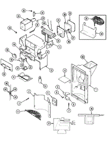 07 - Ice & Water Dispenser parts for Maytag Refrigerator RSW22E0CAL / DM38B from AppliancePartsPros.com