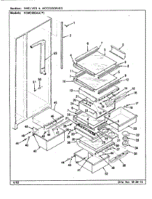 09 - Shelves & Accessories parts for Maytag Refrigerator RSW2400AAL / CM81A from AppliancePartsPros.com
