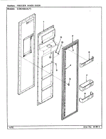 02 - Freezer Inner Door parts for Maytag Refrigerator RSW2400AAW / CM81A from AppliancePartsPros.com