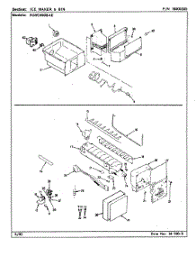 08 - Ice Maker & Bin parts for Maytag Refrigerator RSW2400BAE / CM86A from AppliancePartsPros.com