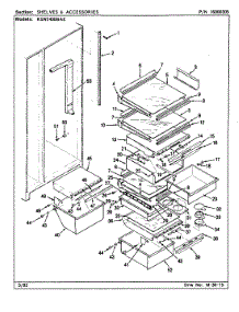 09 - Shelves & Accessories parts for Maytag Refrigerator RSW2400BAE / CM86A from AppliancePartsPros.com