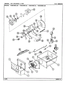 08 - Ice Crusher & Bin parts for Maytag Refrigerator RSW2400CAL / DM87A from AppliancePartsPros.com
