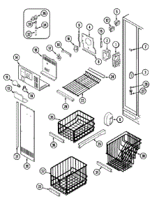 02 - Freezer Compartment (Rev.11) parts for Admiral Refrigerator RSW2400CKE from AppliancePartsPros.com