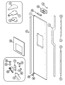 06 - Freezer Outer Door (Rev.11) parts for Admiral Refrigerator RSW2400CKL from AppliancePartsPros.com