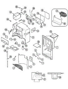 07 - Ice & Water Dispenser parts for Maytag Refrigerator RSW2400EAB from AppliancePartsPros.com