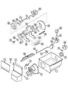 08 - Ice Crusher & Bin parts for Maytag Refrigerator RSW2400EAB from AppliancePartsPros.com