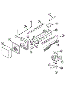 09 - Ice Maker parts for Maytag Refrigerator RSW2400EAB from AppliancePartsPros.com