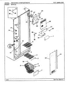 02 - Freezer Compartment parts for Maytag Refrigerator RSW24A / BM81B from AppliancePartsPros.com