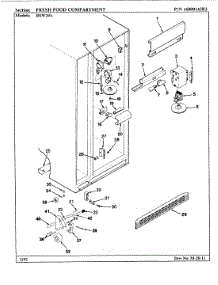 05 - Fresh Food Compartment parts for Maytag Refrigerator RSW24A / AM81B from AppliancePartsPros.com