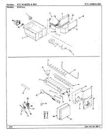 09 - Ice Maker & Bin parts for Maytag Refrigerator RSW24A / AM81B from AppliancePartsPros.com